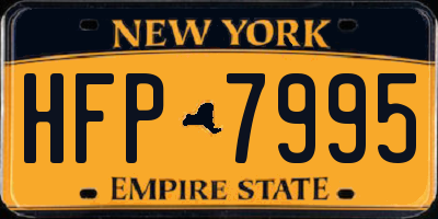 NY license plate HFP7995