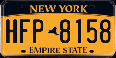 NY license plate HFP8158