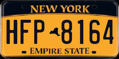 NY license plate HFP8164