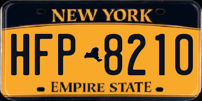NY license plate HFP8210