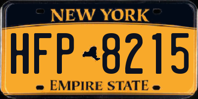 NY license plate HFP8215