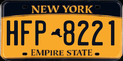 NY license plate HFP8221