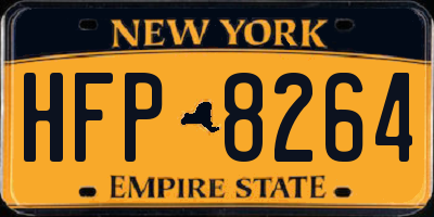 NY license plate HFP8264