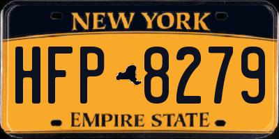 NY license plate HFP8279