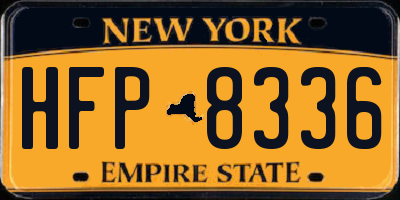 NY license plate HFP8336