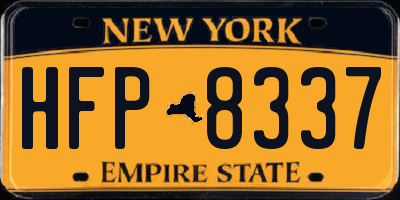 NY license plate HFP8337