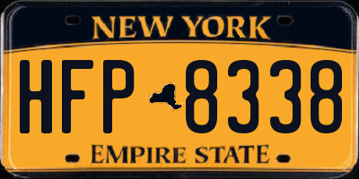 NY license plate HFP8338