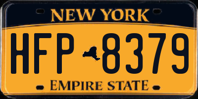 NY license plate HFP8379