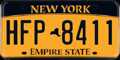 NY license plate HFP8411