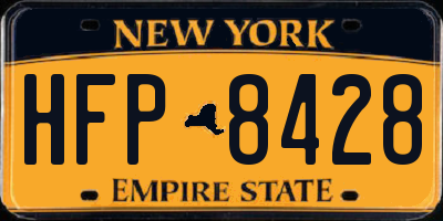 NY license plate HFP8428