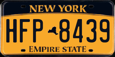 NY license plate HFP8439