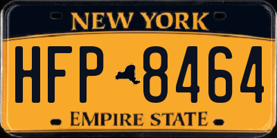 NY license plate HFP8464