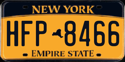 NY license plate HFP8466