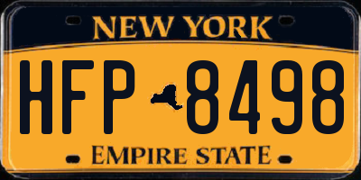 NY license plate HFP8498