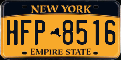 NY license plate HFP8516