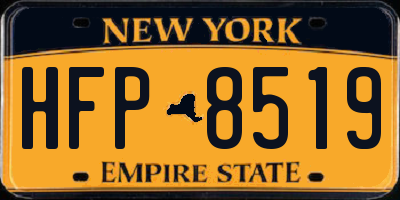 NY license plate HFP8519
