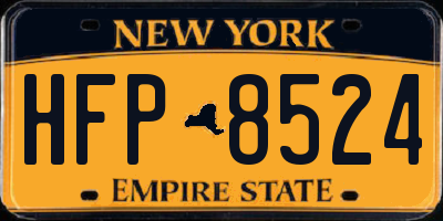 NY license plate HFP8524