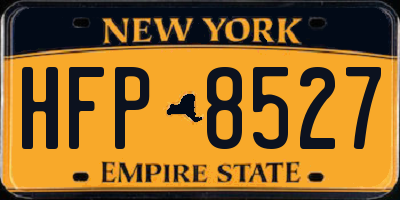 NY license plate HFP8527