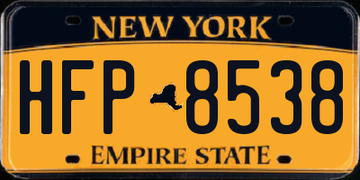 NY license plate HFP8538