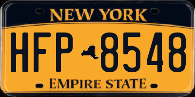 NY license plate HFP8548