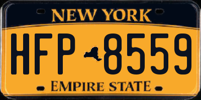 NY license plate HFP8559