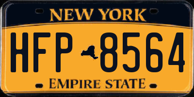 NY license plate HFP8564