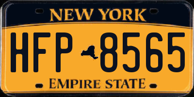NY license plate HFP8565