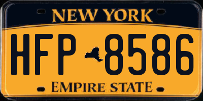 NY license plate HFP8586
