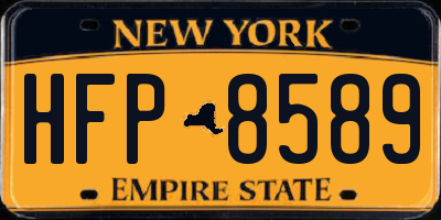 NY license plate HFP8589