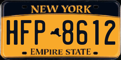 NY license plate HFP8612