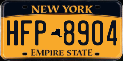 NY license plate HFP8904