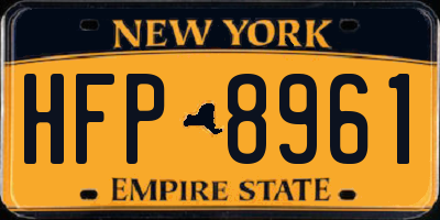 NY license plate HFP8961