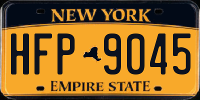 NY license plate HFP9045