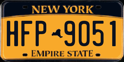 NY license plate HFP9051
