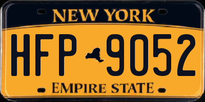 NY license plate HFP9052