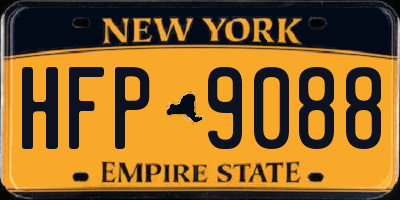 NY license plate HFP9088