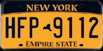 NY license plate HFP9112