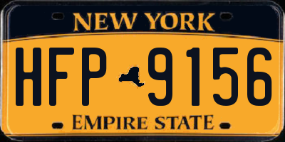 NY license plate HFP9156