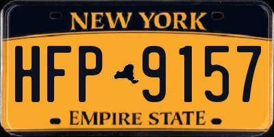 NY license plate HFP9157
