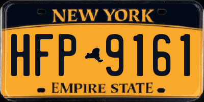 NY license plate HFP9161