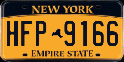 NY license plate HFP9166