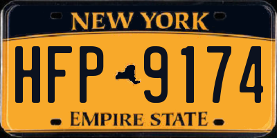 NY license plate HFP9174