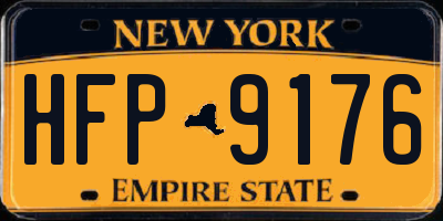 NY license plate HFP9176