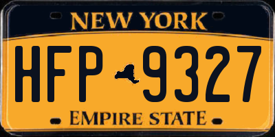 NY license plate HFP9327