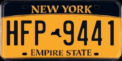 NY license plate HFP9441