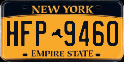 NY license plate HFP9460