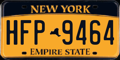 NY license plate HFP9464