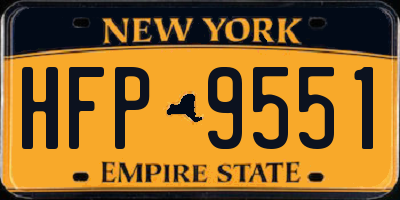 NY license plate HFP9551