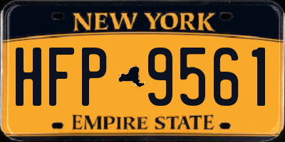 NY license plate HFP9561