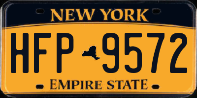 NY license plate HFP9572